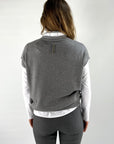 Hemisphere - 2421319-GR-4 - Pullover V 100% Kaschmir - grau