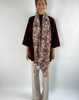 Hemisphere - Hydabig Schal 242C - Schal H-Print Aubergine