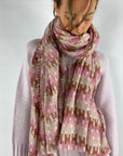 Hemisphere - KAILA-CL 242E - Schal 100% cas H-print pink - 242E