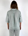 Hemisphere - 25101RINDA-5 - Blusen-Cardigan Leinen - 5206 Salbei