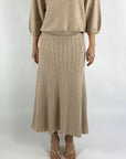 Hemisphere - 2514601H-17 - Rock lang plissiert Merino - warm sand
