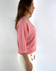 Hemisphere - 2514605-17 - Pull V Merino - 4333 Pfirsich