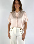 Hemisphere - 2516HOLA-5 - Seidenstretchbluse - 4323 Aprikose