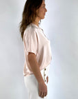 Hemisphere - 2516HOLA-5 - Seidenstretchbluse - 4323 Aprikose