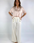 Hemisphere - 2516HOLA-5 - Seidenstretchbluse - 4323 Aprikose