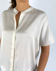 Hemisphere - 2516HOLA-5 - Seidenstretchbluse - Off-White