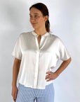 Hemisphere - 2516HOLA-5 - Seidenstretchbluse - Off-White