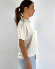 Hemisphere - 2516HOLA-5 - Seidenstretchbluse - Off-White