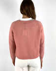 Hemisphere - 251C521-17 - Gillet Kaschmir Baumwolle - rosa Wüste