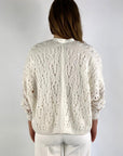 Hemisphere - 251C551-17 - Gillet-Poncho, offener Strick - 1010 Milch