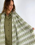 Hemisphere - KAILA CS - Kaschmir-Seidenschal H - 251E khaki ecru