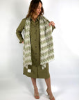 Hemisphere - KAILA CS - Kaschmir-Seidenschal H - 251E khaki ecru