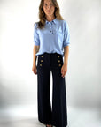 Hemisphere - 2421342-4 - Polopull 100% Kaschmir - eisblau