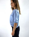 Hemisphere - 2421342-4 - Polopull 100% Kaschmir - eisblau