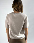 Hemisphere - 2425717-4 - Halbarmpullover mit Streifenmuster - beige