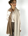 Hemisphere - Tomiombre-CL 252E - Sjaal dégradé 100% cashmere - beige/camel