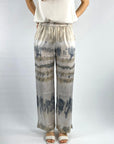 Hemisphere - 241FLORA-6 - Hose Seide Batikdruck beige ecru