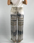 Hemisphere - 241FLORA-6 - Hose Seide Batikdruck beige ecru