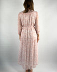 Hemisphere - 2418Paris-P - Langes Kleid im Paisley-Print Koralle