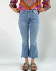 Frame - LCMBSF630 - Jeans Le crop mini boot fransen colorado