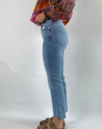 Frame - LCMBSF630 - Jeans Le crop mini boot fransen colorado