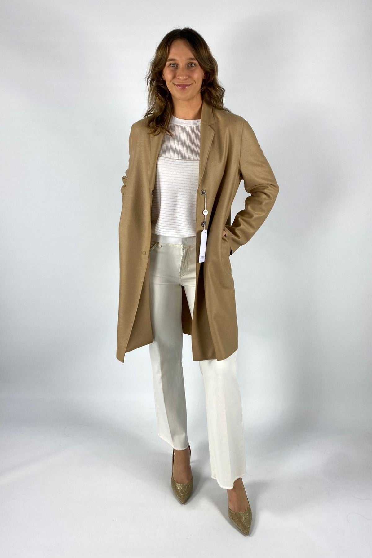 Harris Wharf - A1301MLX | 418 - Coat light pressed wool