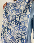 Hemisphere - HYDABIG CS 251B - Schal mit rundem H - blau