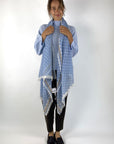 Hemisphere - NAKASH-BWB 252B - Sjaal bloem olifantjes - blauw