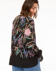 IVI - 1071 - Cottage garde - Shirtbloes V print zwart