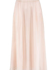 IVI Collection - Solid Silk Midirok - Poederroze - 26204010-1554