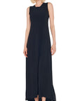 Norma Kamali - KK1263PL01 - Ärmelloses langes Swingkleid - Schwarz