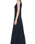 Norma Kamali - KK1263PL01 - Ärmelloses langes Swingkleid - Schwarz