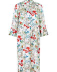 KamillesDEA Dea Kudibal Kamille jurk van stretch zijde in Fleurette Leche bloemenprint.