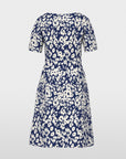 Marc Cain korte jurk met all-over print Midnight Sail – BC 21.15 J41 | 391