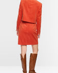 Marc Cain kort corduroy jasje met sierknopen – Tigerlily