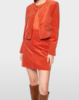 Marc Cain kort corduroy jasje met sierknopen – Tigerlily