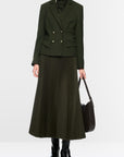Marc Cain getailleerde blazer met dubbele rij knopen – Forest Night