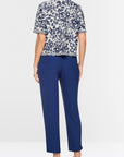 Marc Cain - BC 39.03 M02 | 112 - Cardigan kort print - WIT MARINE