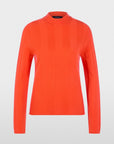 Marc Cain smalle trui met opstaande kraag in Tigerlily