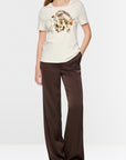 Marc Cain egelshirt met siersteentjes Off-White – BC 48.32 J67 | 110