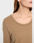 Marc Cain basic-shirt met versiering – Tannin