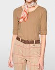 Marc Cain basic-shirt met versiering – Tannin