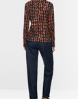 Marc Cain shirt met abstract pied-de-poule-patroon – Tigerlily