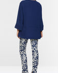 Marc Cain losvallende blouse in tuniekstijl Midnight Sail – BC 51.01 W90 | 391
