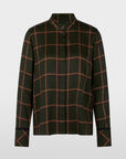 Marc Cain bedrukte blouse van viscose in Forest Night New