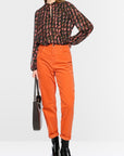 Marc Cain blouse met abstract pied-de-poule-patroon – Tigerlily