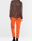 Marc Cain blouse met abstract pied-de-poule-patroon – Tigerlily