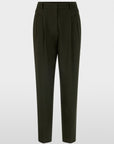 Marc Cain FAQUS broek met persvouwen in Forest Night New