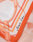 Marc Cain vierkante zijden sjaal – Tigerlily