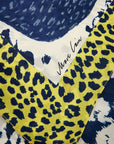 Marc Cain zijden sjaal met luipaardprint Midnight Sail – BC B4.15 Z55 | 391